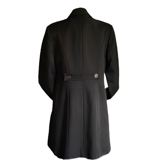 Black trench coat with wild zebra print lining - Picture 5 of 6